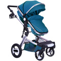 Carrinho de bebê de paisagem alta pode sentar e deitar carrinho de bebê infantil dobrável de quatro rodas portátil e dobrável com amortecimento